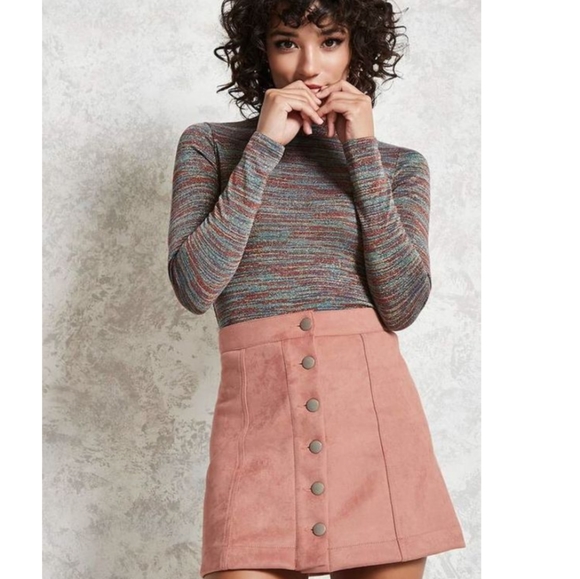 Forever 21 Metallic Shimmer Gold Sparkle Sweater - Picture 2 of 9